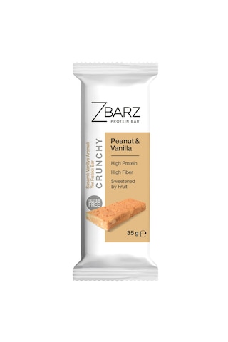 Zbarz Crunchy Susamlı Vanilya Aromalı Yer Fıstıklı Proteinli Bar 12 x 35 G