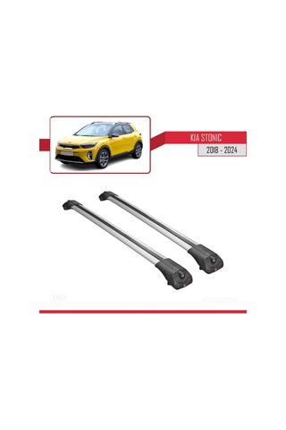 Kia Stonic 2018 Ve Sonrası İle Uyumlu Ace-1 Ara Atkı Tavan Barı Gri
