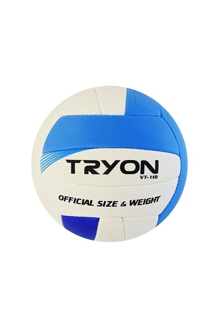 Tryon VT-110 No 5 Dikişli Voleybol Topu Beyaz Mavi Beyaz - Mavi