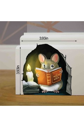 Fare Deliği Duvar Stickerı 3d Çıkartmalar 8 8 8 Diğer