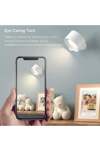 Usb Şarj Portlu Dokunmatik Led Duvar Lambası 3 Parlaklık Seviyesi Diğer