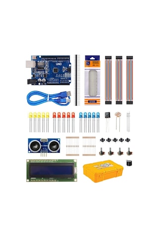 Arduino Uno 124 Parça Süper Başlangıç Seti Malzeme Kutulu