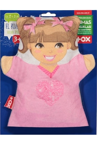 Tox Kız Aile Bireyleri Keçe El Kukla T334 . Eğitici Oyuncak