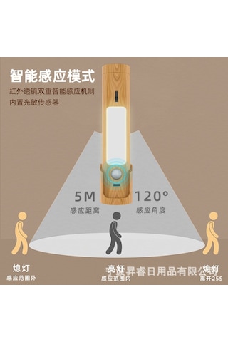 Kosona Usb Şarjlı Akıllı Led Duvar Lambası - 3 Aydınlatma Modu, 5m Algılama Mesafesi, 800mah Pil, Islak Işık 1w Beyaz