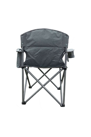 2 Adet 150 Kg Taşıma Kapasiteli Xxl Elite Buz Çantalı Kamp Sandalyesi Gri - Siyah