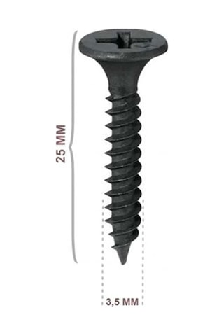 Junıor Alçıpan Vida Sık Dişli 3,5x25mm 1000li Paket Standart
