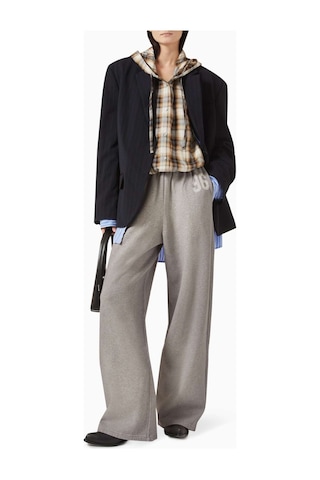 Acne Studios Sweatpants - Pamuklu Polar - Organik Pamuk - Rahat Kesim - Yan Cepler İle Gri