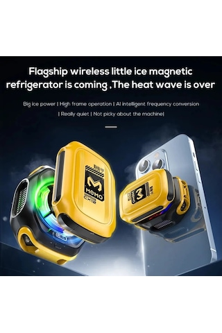 Memo Cx12 Manyetik Rgb Oyun Soğutucu, Pubg Için Powerbankli Kablo