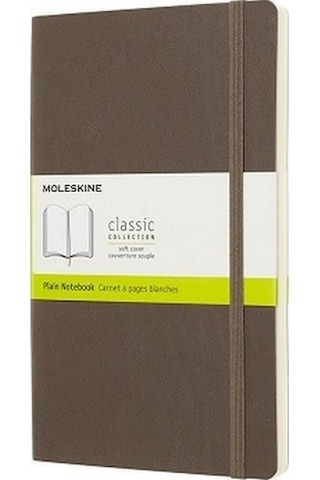 Moleskine Yumuşak Kapak Defter Kahverengi Çizgisiz - 13x21 - 5536 Çok Renkli