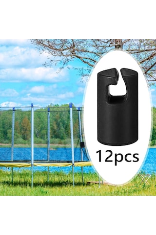 Suntek Trambolin Muhafaza Kutup Kapakları Bahçe Siyah-12-adet