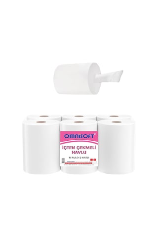 Omnisoft 10 Koli İçten Çekmeli Kağıt Havlu 60 Rulo