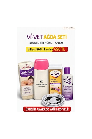 6 Ürün 5 Li Ağda Seti Evde Profesyonel Bakımın Anahtarı