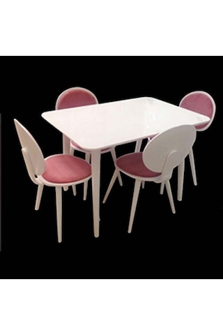 Masa Sandalye Retro Papel Takım Model Kayın Torna Kaplama Sandalye Açılır Parlak Beyaz El Yapım