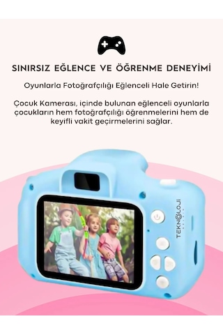 Arell Teknoloji X526 Çocuk Dijital Fotoğraf Makinesi