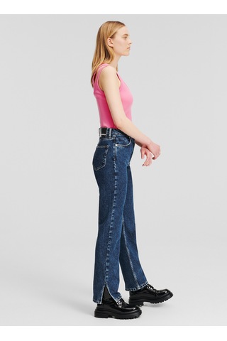 Karl Lagerfeld Jeans Koyu Mavi Kadın Straight Düz Denim Pantolon 245j1113