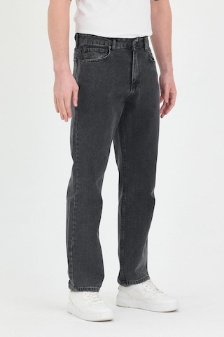 Polo State Erkek Baggy Fit Kot Pantolon Füme Füme