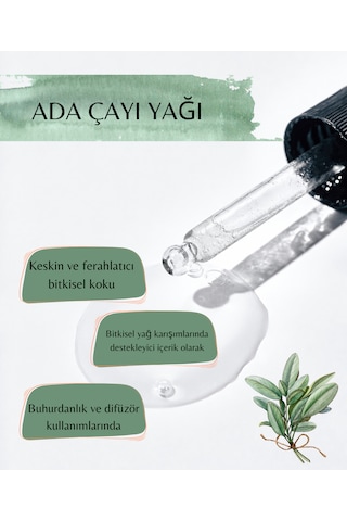 %100 Doğal Ada Çayı Yağı 10 Ml