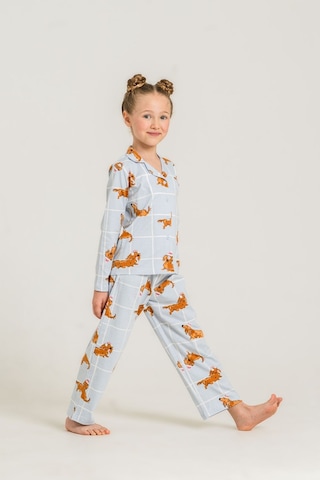 Rolypoly Kız Çocuk Cute Puppy Mavi Gömlek Pijama Takımı Rp3908-c-v2 Rp3908-c-v2