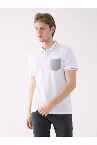 Dufy Beyaz Erkek Slim Fit Polo Yaka Tshirt - 82801 Beyaz