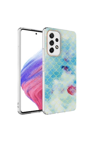 Samsung Uyumlu Galaxy A73 Kılıf Zore Bella Kapak Mavi