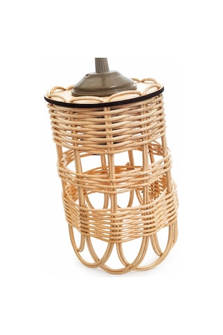 Bambu Bardak Model Sarkıt Avize 16 Cm E27 Duylu Dekoratif Bambu Avize Ahşap