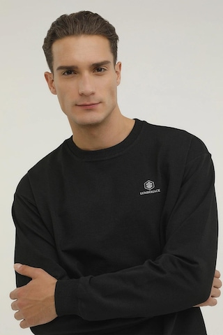 Lumberjack M4 Basıc C Neck 4fx Siyah Erkek Sweatshirt 101497495 001