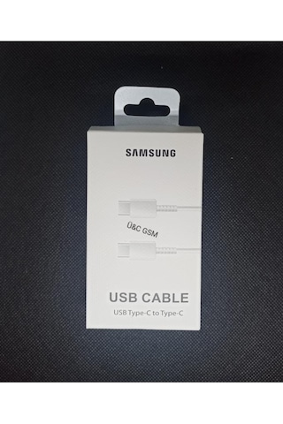 Samsung Uyumlu 25w Ve 45w Destekli Hızlı Type-c Şarj Kablosu 5amper Beyaz