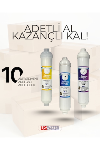 Üçlü Filtre Seti 10 Takım