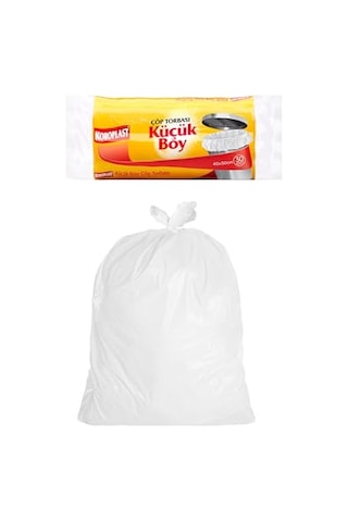 Küçük Boy Çöp Poşeti 30'lu 40x50 Cm, Sızdırmaz Ve Yırtılmaz, Ekonomik Küçük Boy Çöp Torbası, Geri Dönü