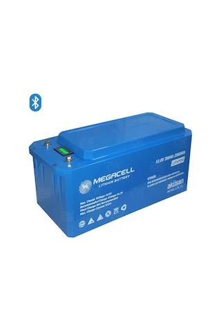 Megacell 12.8v 200ah Bluetooth Lifepo4 Abs Lityum Akü