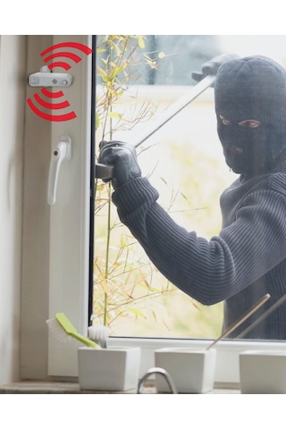 Alarmlı Pvc Kapı Pencere Çocuk Emniyet Güvenlik Kilidi Açık Kahverengi