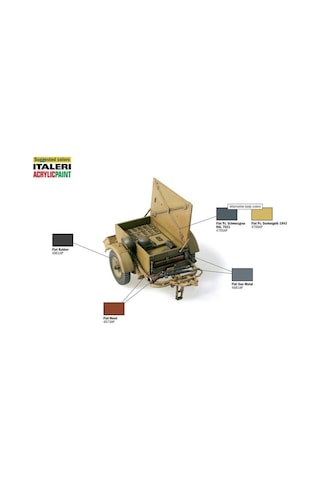 Italeri 6450s 1/35 Ölçek, Sd. Anhanger-51 Cephane Römorku 2 Adet, Plastik Model Kiti-50636