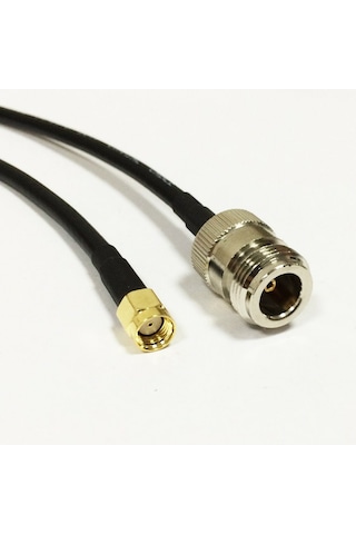 Wireless Pigtail Anten Kablosu 50 Cm N Dişi-RP SMA Erkek