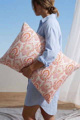Cotton Collection Ranforce 2'li Yastık Kılıfı Maıra Somon Çok Renkli