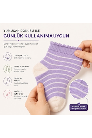 Kadın 3'lü Desenli Soket Çorap Seti Karışık Renk Ve Desen 36-40