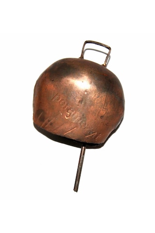 Nostalji Elde Dövme Büyük Boy Koyun Deve Çanı Hakiki Bakır El Yapımı Sınırlı Stokta