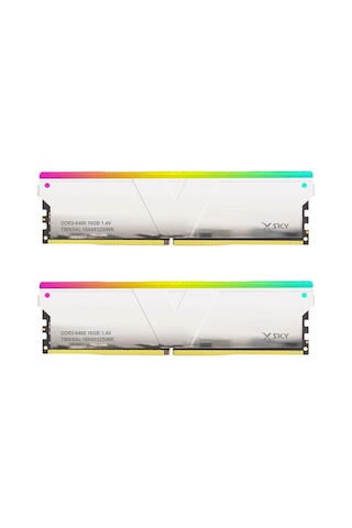 Manta Xsky Rgb 32gb 2x16gb Ddr5 6400mt/s Cl32 1.4v, Amd Expo Uyumlu, Sk Hynix Ic, Beyaz Masaüstü Bellek Ram / Tmxsal
