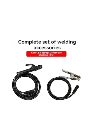 Gajeena Mma-250 110v/220v Ev Tipi Mini El Kaynak Makinesi İçin Bakır Kepçe, 1.8m Kaynak Kablosu Ve 1.2m Toprak Kablosu Seti