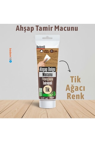 Ahşap Parke Tamir Macunu Tik Renk Mobilya Masa Dolgu Çatlak Çizik Giderici 125 Ml Kullanıma Hazır 0.25 KG