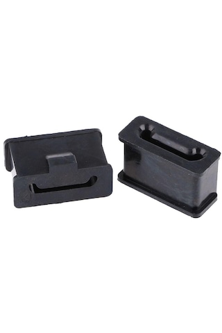 Homyl 1 Çift Kauçuk Susturucu Montaj Seti Siyah, Harley Drag