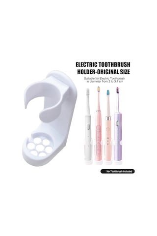 Duvara Monte Elektrikli Diş Fırçası Tutucu Yapışkanlı Diş Fırçası Düzenleyici Banyo Tuvalet Duşu İçin