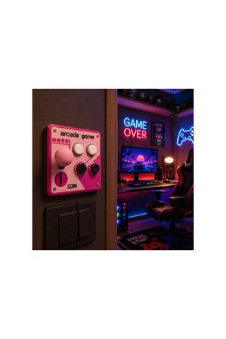 Retro Arcade Işık Anahtarı Kapağı