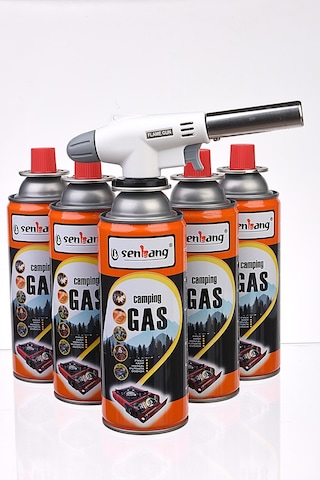 Merttools Camping 5 Li Torch Kamp Hazır Pürmüz Seti Yeni Eco Model Turuncu