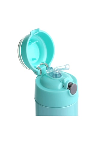 Baby Plus Çelik Termoslu Matara 350 Ml Mavi