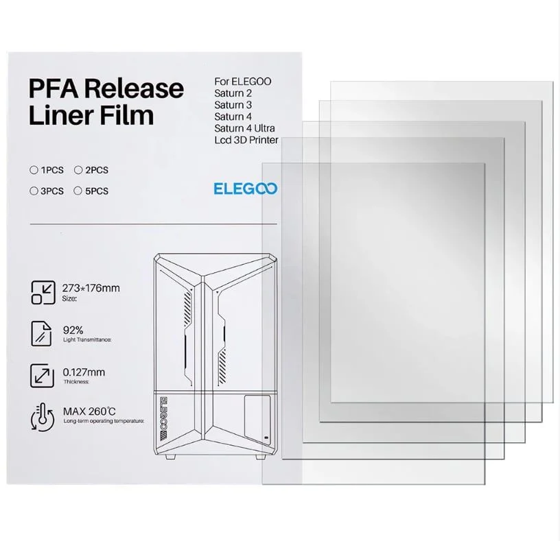 Elegoo Pfa Film 5 Adet- Saturn 4/4 Ultra 5pcs