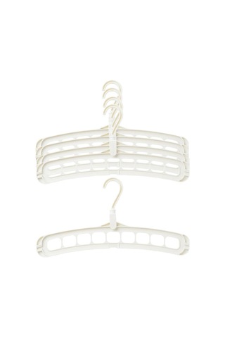 Suntek Elbise Askısı Organizatör Beyaz 5 Adet Çok Renkli