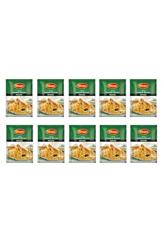 Yelpaze Shan Bombay Biryani Basmati Pilav Baharatı 10 x 30 G