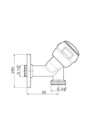 Gpd Çamaşır Musluğu Rios Cms30-2 Krom