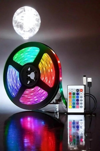 Bfs Smart Şerit Led Tv Arkası Renkli Kumandalı 10 Metre Çok Renkli