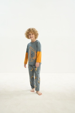 Sevim Erkek Çocuk Uzun Kol Yeşil Pijama Takım C4t2n7o8 001